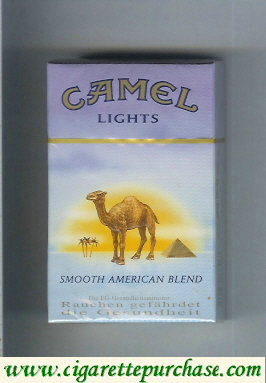 Camel with sun Smooth American Blend Lights cigarettes hard box